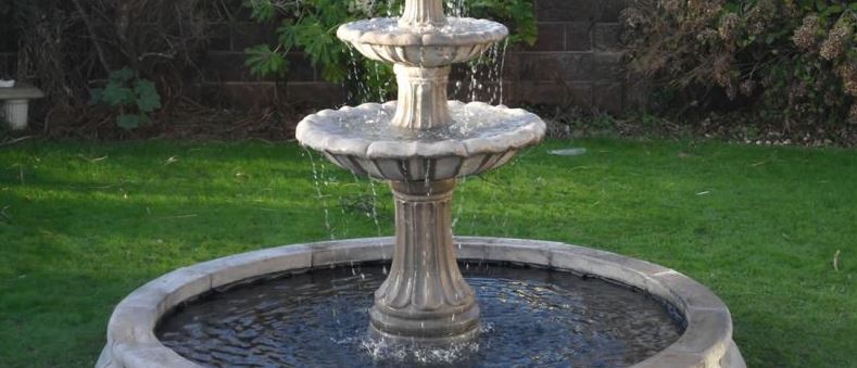 backyard fountain