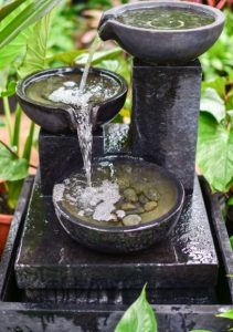 outdoor water fountain